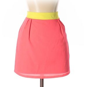 Neon pink skirt
